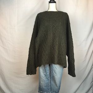 J Crew Men’s Cable-knit Wool sweater.